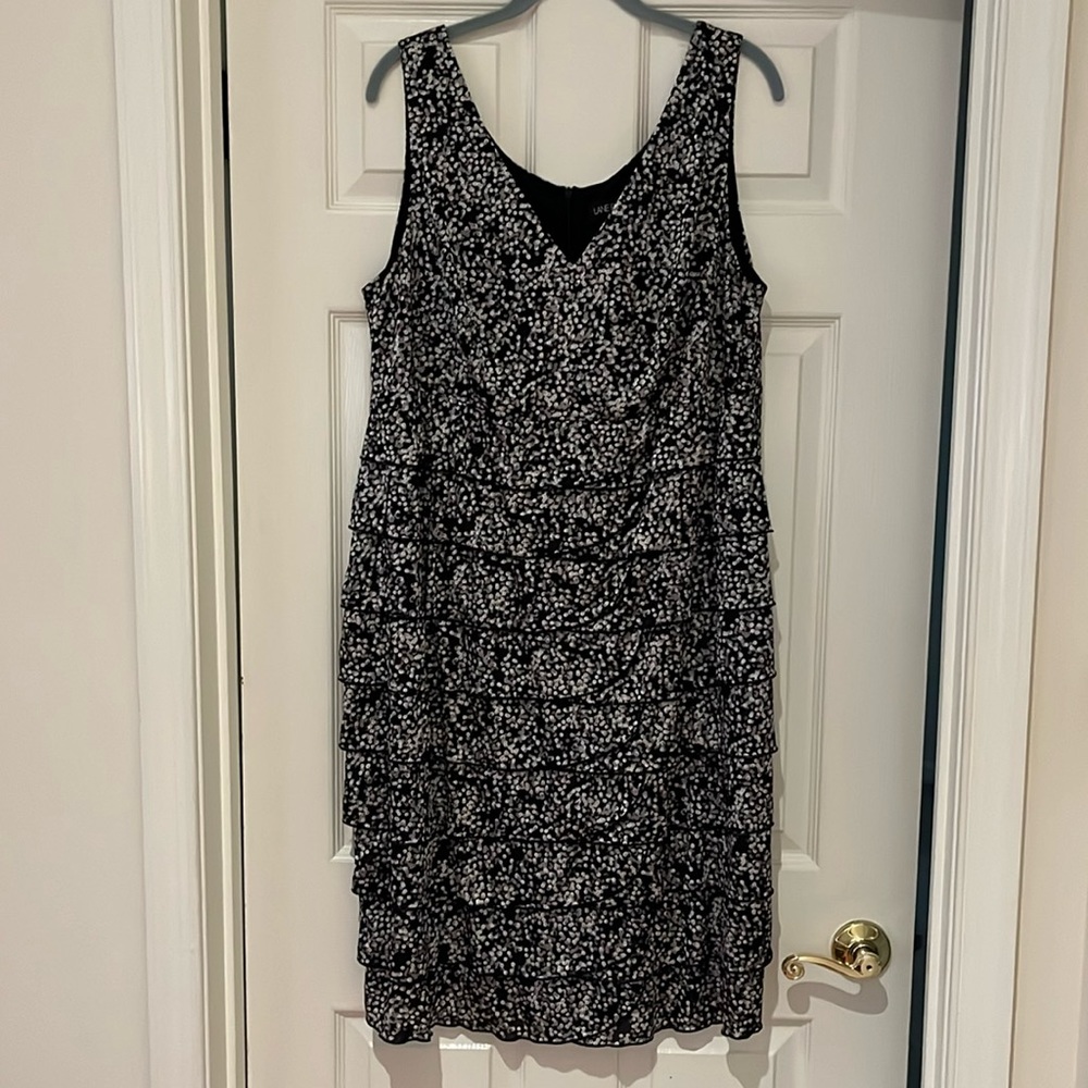Lane Bryant Black and White Floral Dress